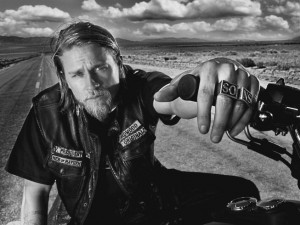 Sons of Anarchy. This is how I picture my MC of my current WIP only ...