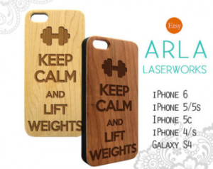 ... Gym Body Building Fitness LaserCut Wood iPhone 4s Case - Gym Training
