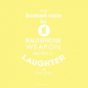 Laughter quote by Mark Twain