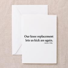 Knee Replacement Quote Greeting Cards (Pk of 20) for