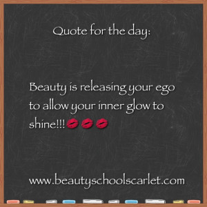 of allowing people to see your true inner beauty! Let your guard down ...