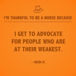thankful to be a nurse because
