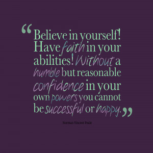 Faith in Yourself Quotes