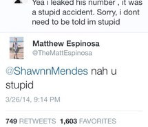 Shawn Mendes Tweet