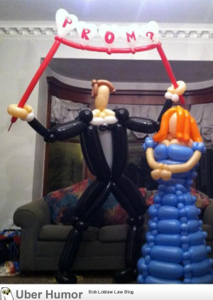 ... makes balloon animals, this is how he asked out his prom date