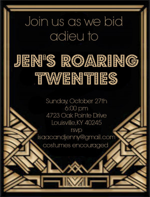 Jen's Roaring Twenties Party