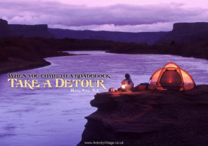 Poster - When you come back to a roadblock