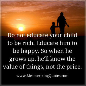 Know the value of things, not the price
