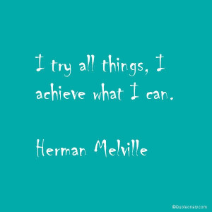 Herman Melville inspirational #quote
