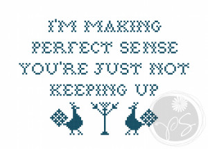 10) Name: 'Embroidery : Doctor Who - Eleven quote