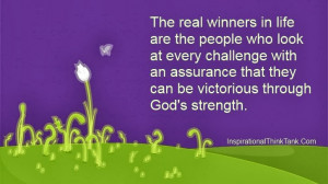 ... an assurance that they can be victorious through God’s strength