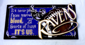 Baltimore Ravens John Harbaugh Quote Mash Up Large Wall Art Sign