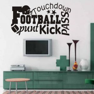 Vinyl Wall Quotes Word Art Collage Football