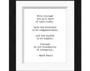 Mark Twain Quote - Courage