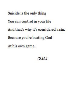 Suicide Poem, Meaningful Quotes, My Life, Gods Games, Now, Beats Gods ...