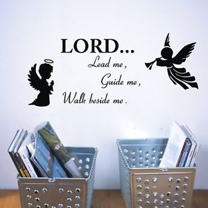 Details about God Lord me Guide me Vinyl Quote Wall Art Mural Stickers ...
