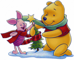 Merry Christmas: Winnie The Pooh And Piglet