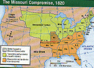 Compromise Of 1820 Map