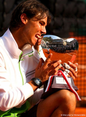 Rafael Nadal wearing his Richard Mille RM 027 Tourbillon