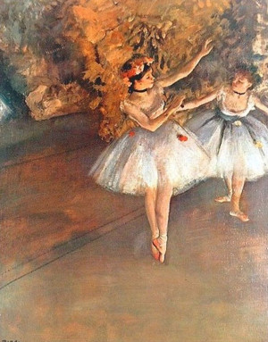 Degas Most Famous Paintings | Two Dancers on the Stage by Edgar Degas ...