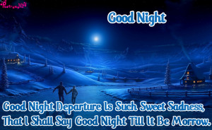 Good Night Quotes with Night Images for Facebook
