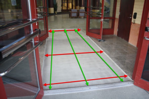 All metal entrance matting is custom made to fit any size entrance way ...