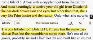 In fact, Suzanne Collins did include descriptions that would seem to ...