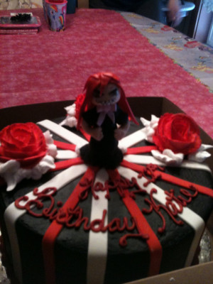 Grell Sutcliff Birthday Cake by SoulEscargoon