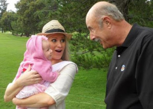 Dr Phil with his 3 month old granddaughter Avery and daughter-in-law ...