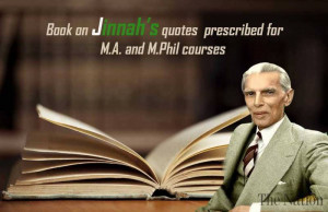 Book on Jinnah’s quotes prescribed by Allama Iqbal Open University