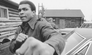 Muhammad Ali was still barred from the ring when the film was screened ...