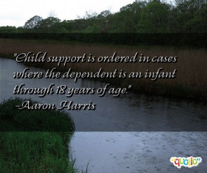 Child support is ordered in cases where