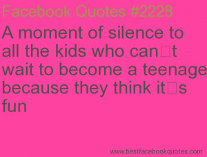 teenager because they think it s fun-Best Facebook Quotes, Facebook ...
