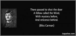 More Bliss Carman Quotes