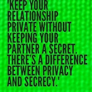 privacy and secrecy...