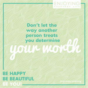 Inspirational Quote - Determine Your Worth