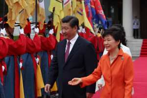 Park Geun Hye Chinese President Xi Jinping and South Korean President