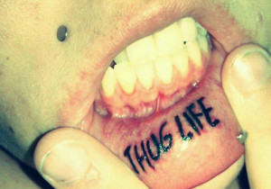 Thug Life Tattoo Designs...