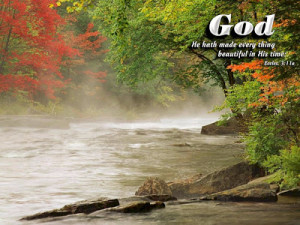 Wonderful bible verse and beautiful scenery in this wallpaper