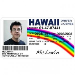 ... shirt mclovins real name mclovin soundboard mclovin driver s license