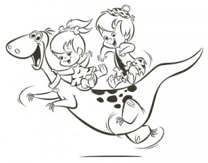 PEBBLES & BAMM-BAMM licensing art