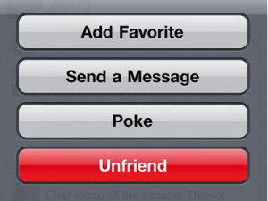 Unfriend your ex-girl/boyfriend on Facebook