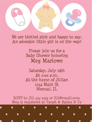 Shop our Store > Baby Girl Shower Invitations