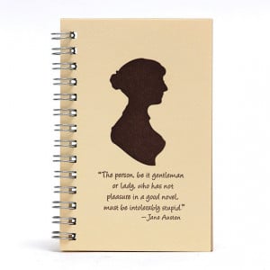Jane Austen Quote Diary, Book tracker, Book Organizer, Book Lover Gift ...