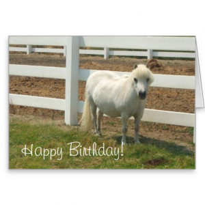 Happy Birthday Horse Customizable Card From Zazzle
