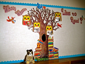 Owl bulletin board ideas are fun and meanwhile may be a bit scary ...