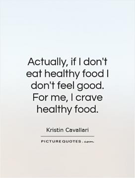 You are what you eat, so don't be fast, cheap, easy, or fake.