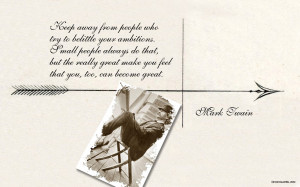 WALLPAPER WITH QUOTE BY MARK TWAIN : NEVER ARGUE WITH STUPID PEOPLE