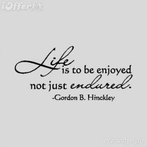 ... true or if it's because of who said it. Miss you President Hinckley