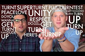 Pentatonix Scott and Mitch TURNT UP!!! *heres a turnip!* xD SUPERFRUIT